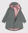 Chubasquero infantil largo y bicolor verde THUYA:CHARME