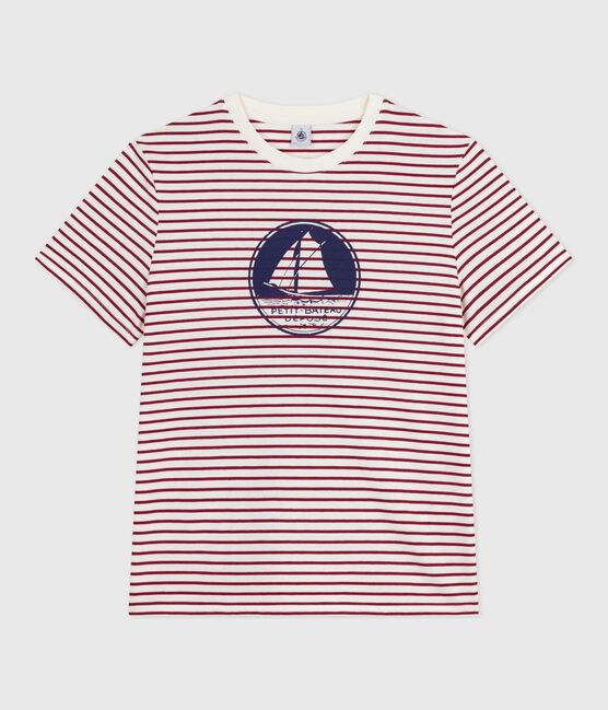 Camiseta Recta de algodón de manga corta para mujer rojo MILK/ AMARANTE