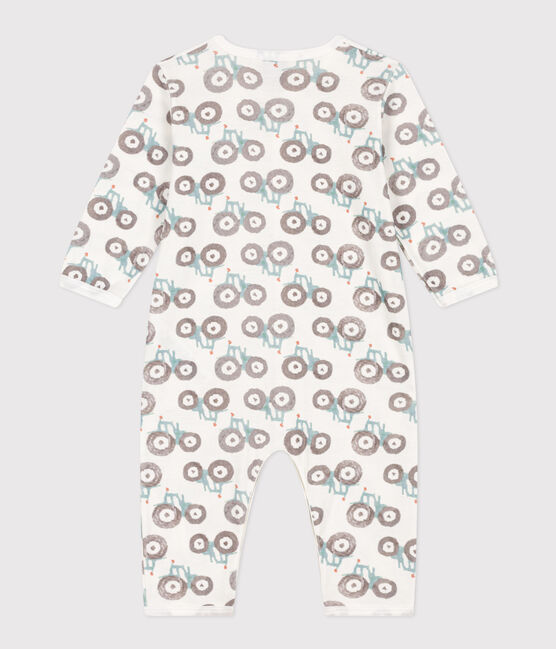 Pijama sin pies de algodón blanco MARSHMALLOW/blanco MULTICO