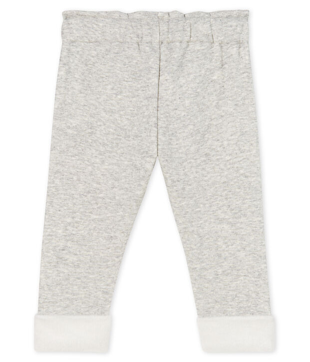 Pantal&oacute;n de terciopelo para beb&eacute; ni&ntilde;a gris