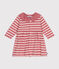 Vestido de manga larga de punto jersey grueso de bebé rosa ROSEWOOD/ AVALANCHE