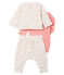 Conjunto de tres piezas para bebé niña de punto blanco MARSHMALLOW/blanco MULTICO