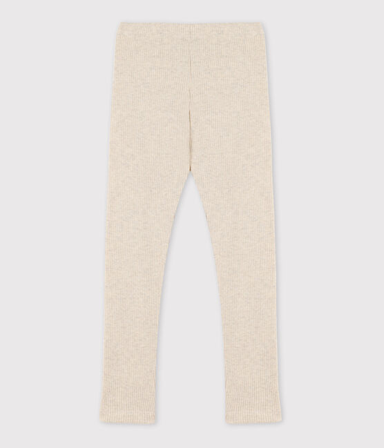 «Leggings» de algodón de niña beige MONTELIMAR CHINE