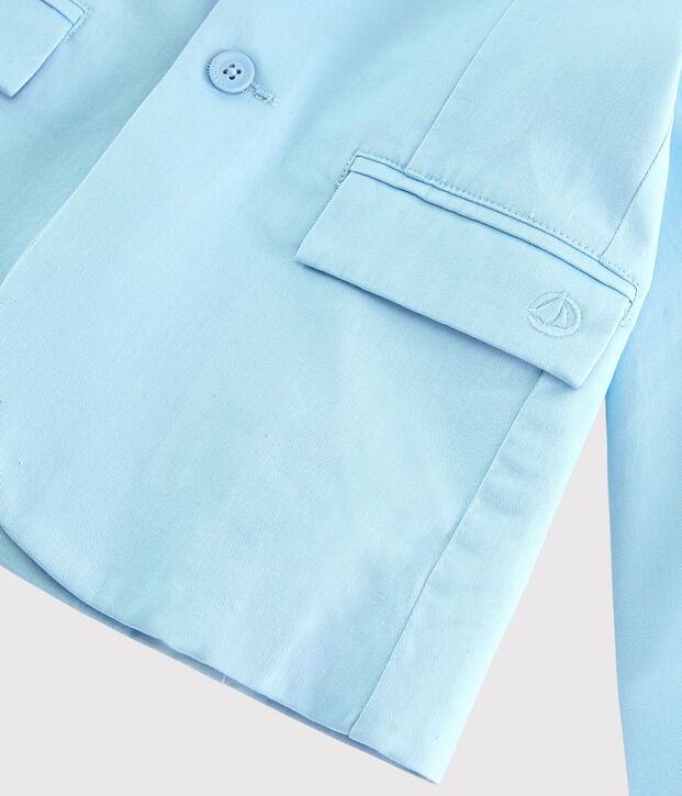 Chaqueta de sarga de ni&ntilde;o azul