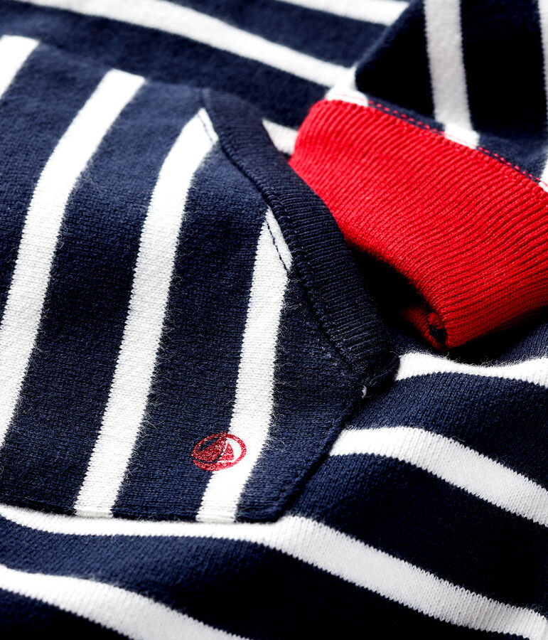 Buzo largo con para beb&eacute; ni&ntilde;o azul/blanco