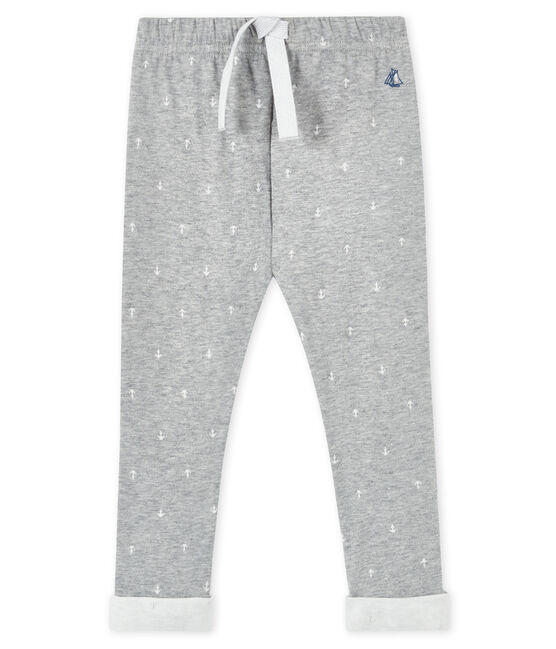 Pantalón para bebé niño gris SUBWAY/blanco MARSHMALLOW