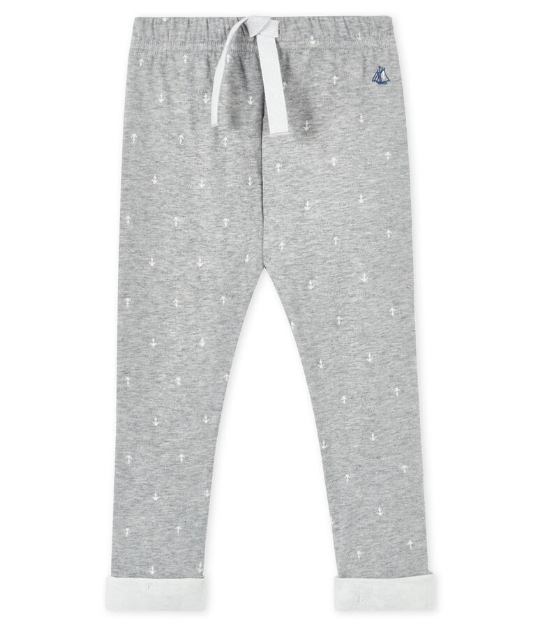 Pantal&oacute;n para beb&eacute; ni&ntilde;o gris/blanco