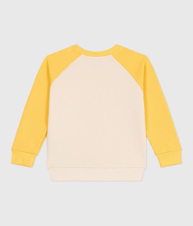 Sudadera infantil unisex de algod&oacute;n amarillo/multicolor