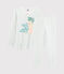 Pijama de tela túbica para niña blanco MARSHMALLOW/blanco MULTICO