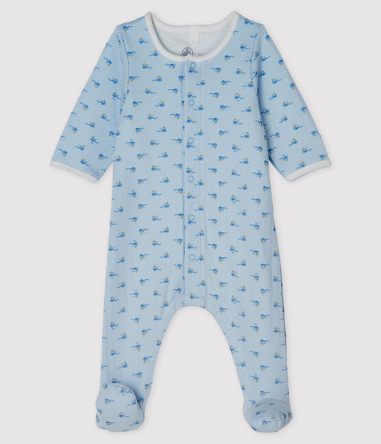Bodyjama de tela túbica para azul FRAICHEUR/blanco MULTICO
