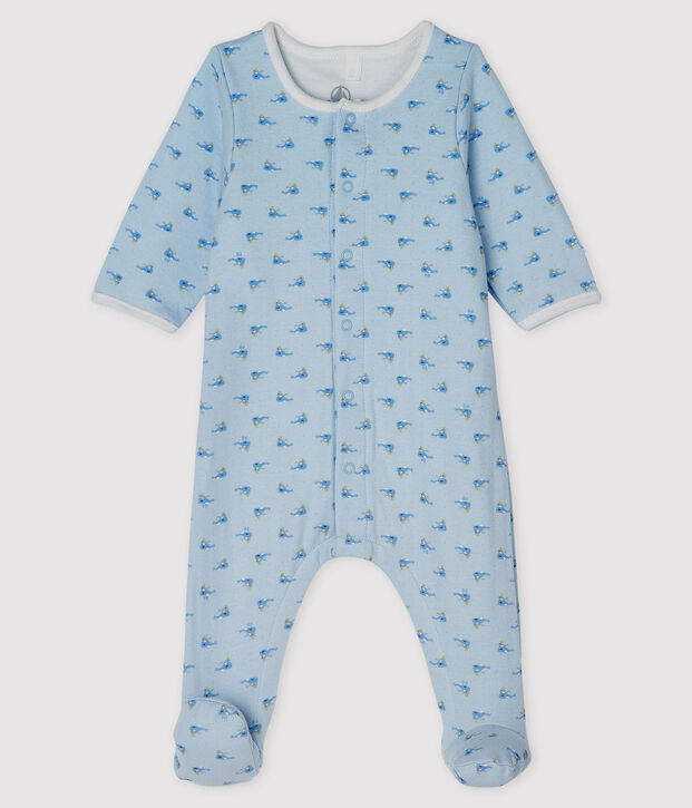 Bodyjama de tela t&uacute;bica para azul/multicolor