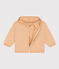 Sudadera con capucha de muletón para bebé beige TOURONE