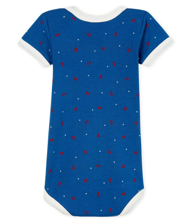 Body manga corta para beb&eacute; ni&ntilde;o blanco/multicolor