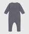 Pijama de terciopelo para bebé azul SMOKING/blanco MARSHMALLOW