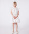 Vestido infantil de algodón sin mangas con corazones blanco AVALANCHE/ MULTICO