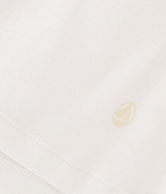 Camiseta L'ICONIQUE de algodón de punto «cocotte» para mujer blanco ECUME