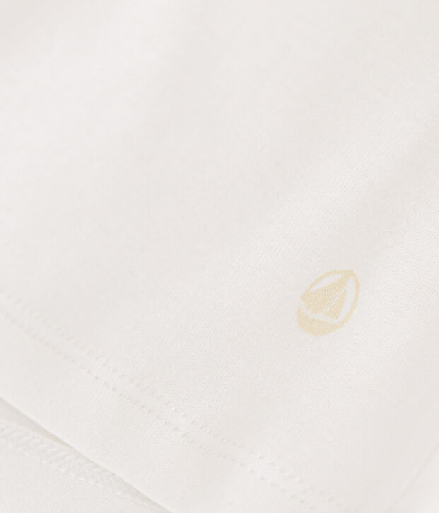 Camiseta L'ICONIQUE de algod&oacute;n de punto cocotte para mujer blanco