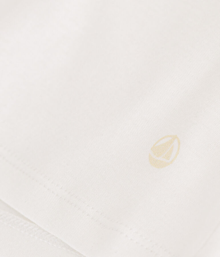 Camiseta L'ICONIQUE de algod&oacute;n de punto cocotte para mujer blanco