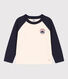 Camiseta de algodón de manga larga de niño