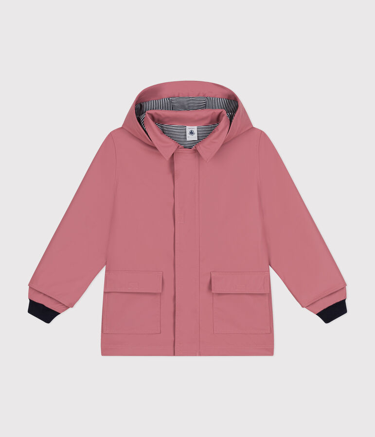 Impermeable emblem&aacute;tico reciclado para ni&ntilde;a/ni&ntilde;o rosa