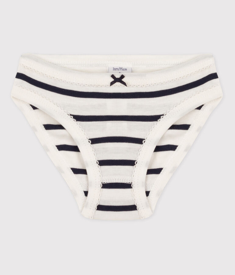 Braguita de algod&oacute;n de ni&ntilde;a blanco MARSHMALLOW/azul SMOKING