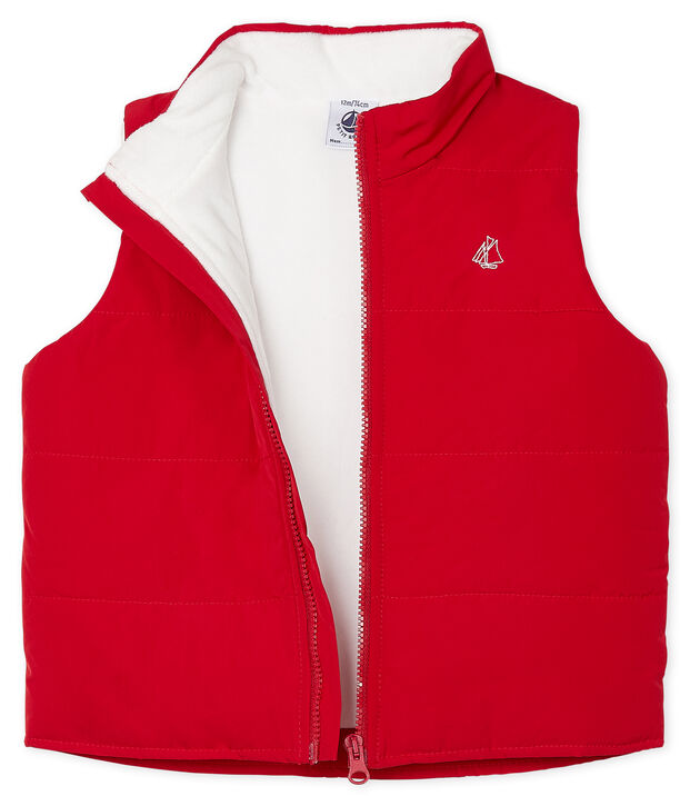 Chaleco para beb&eacute; ni&ntilde;o rojo