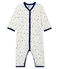Pijama sin pies de punto para bebé niño blanco MARSHMALLOW/ MULTICO CN