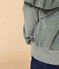 Sudadera lisa de rizo aterciopelado de niña verde BRUT