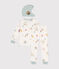 Pijama disfraz infantil de algodón con estampado espacial blanco MARSHMALLOW/blanco MULTICO