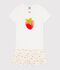 Pijama corto infantil de algod&oacute;n con estampado de frutas blanco/multicolor