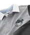 Polo de rugby para niño gris SUBWAY/negro CITY