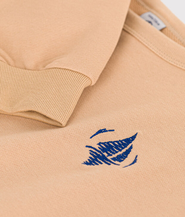 Sudadera de felpa para ni&ntilde;o/ni&ntilde;a beige