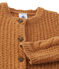 Cardigan para bebé niña en lana marron CUIVRE