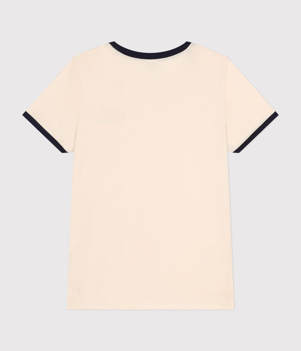 Camiseta La Recta con Par&iacute;s de algod&oacute;n para mujer crudo