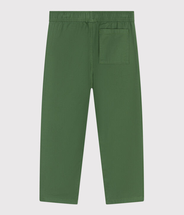 Pantal&oacute;n infantil de algod&oacute;n verde