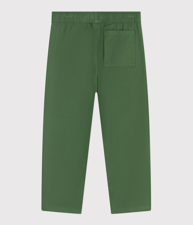 Pantal&oacute;n infantil de algod&oacute;n verde