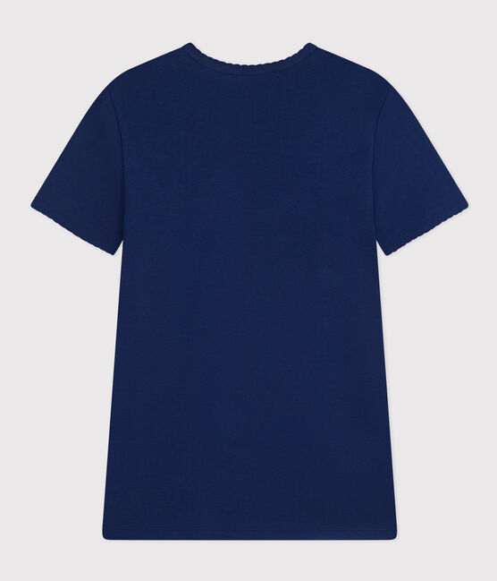 Camiseta L'ICONIQUE de algodón de punto «cocotte» para mujer azul MEDIEVAL
