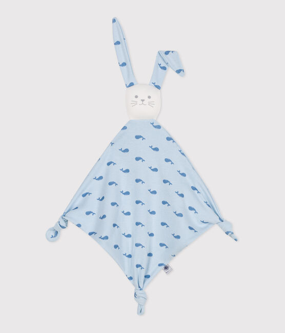Doudou de algodón estampado para bebé azul TOUDOU/ ALASKA