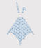 Doudou de algodón estampado para bebé azul TOUDOU/ ALASKA