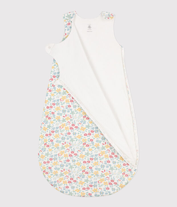 Saco de algod&oacute;n con flores TOG 2 blanco/multicolor