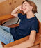 Camiseta unisex azul SMOKING