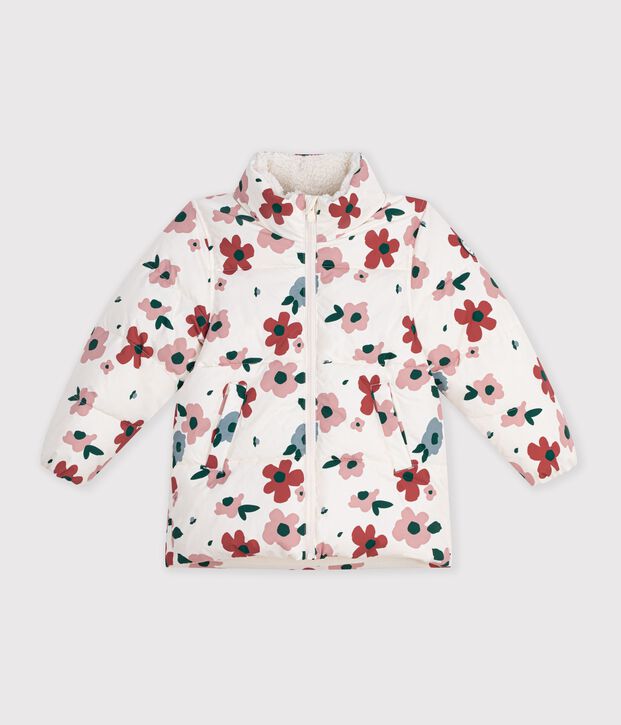 Plum&iacute;fero infantil de flores crudo/multicolor