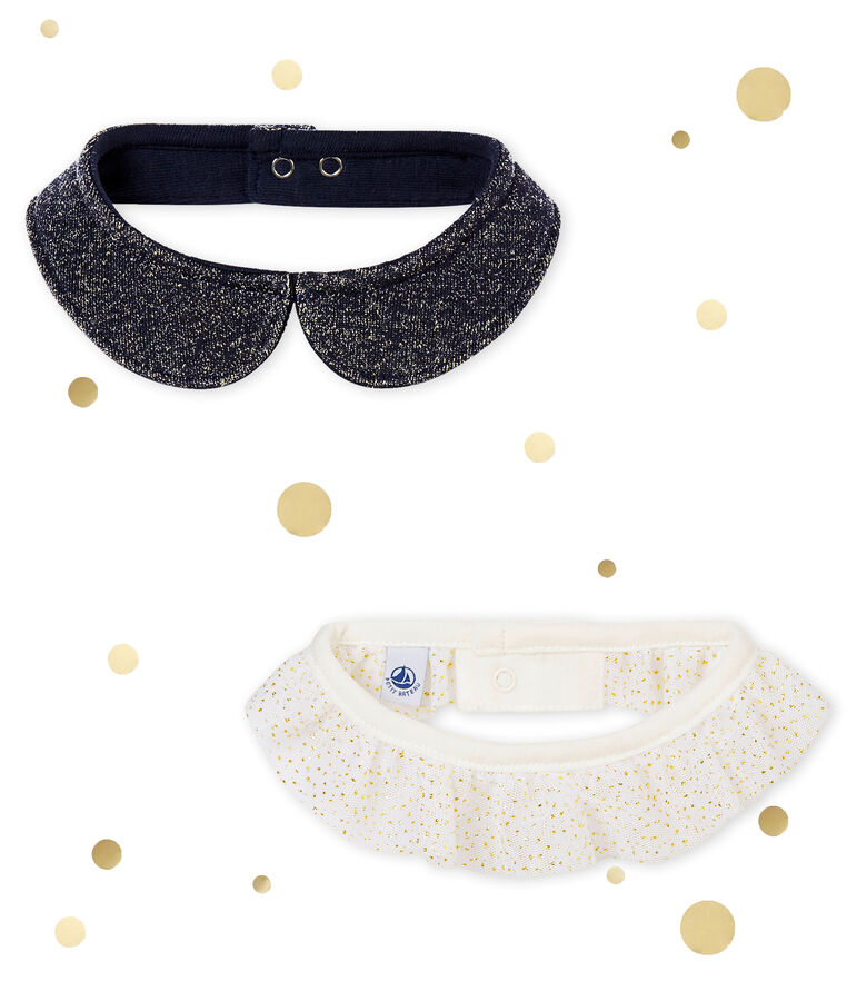 Lote de 2 cuellos para beb&eacute; ni&ntilde;a variante 1