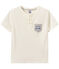 Camiseta de niño con cuello tunecino blanco MARSHMALLOW