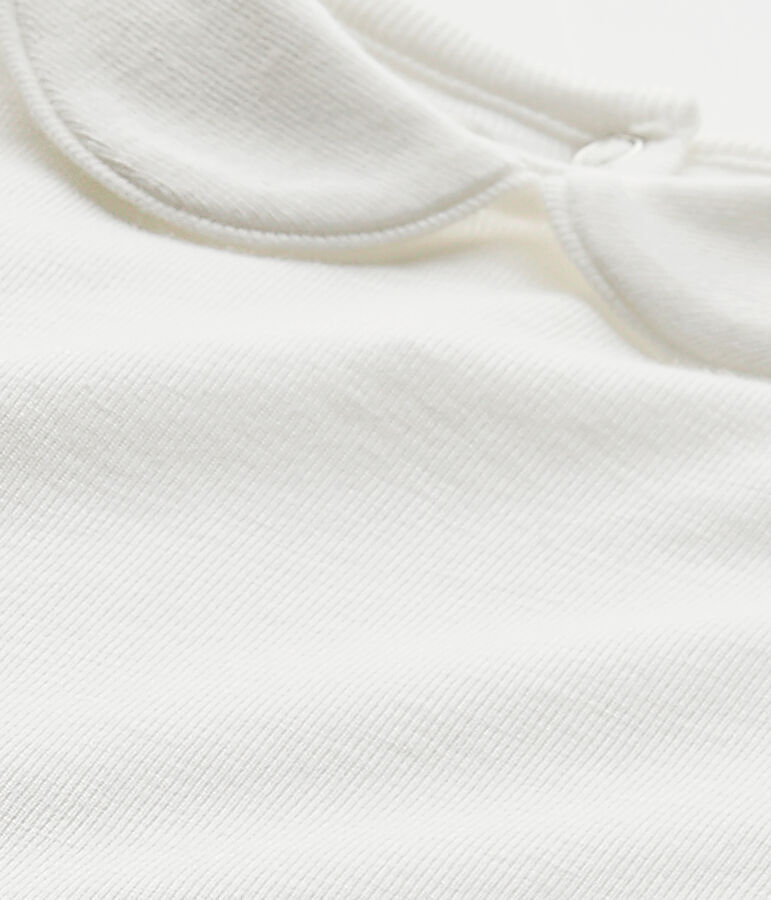 Body para beb&eacute; ni&ntilde;a con cuello blanco MARSHMALLOW