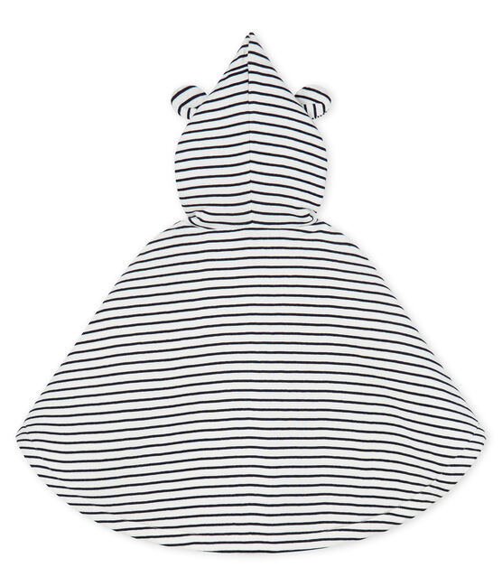 Capa icónica para bebé de acanalado acolchado blanco MARSHMALLOW/azul SMOKING
