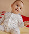 Bodyjama estampado con minicorazones de túbico de bebé blanco MARSHMALLOW/blanco MULTICO