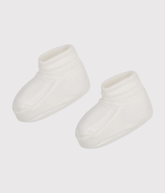 Patucos de algodón para recién nacido  blanco MARSHMALLOW