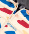 Chaqueta acolchada reciclada estampada para bebé blanco AVALANCHE/ MULTICO