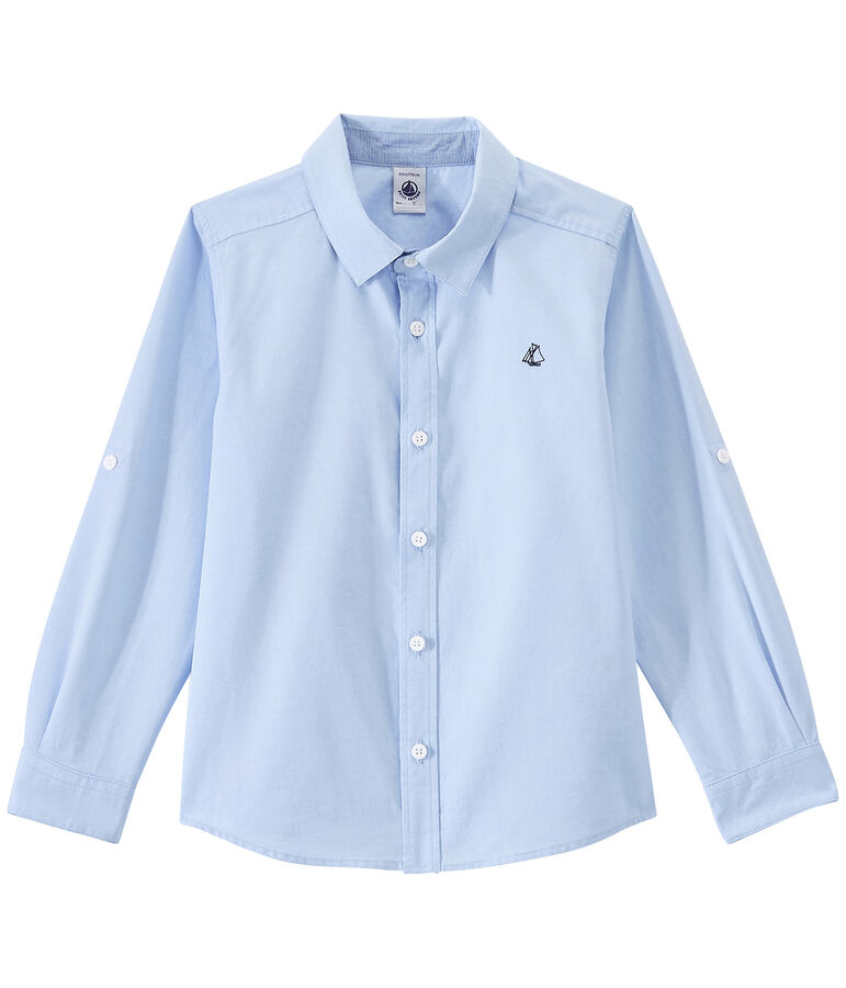 Camisa infantil para ni&ntilde;o azul BLEU
